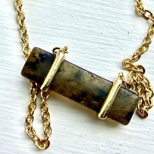 2 strand Gold and Green Tourmaline Necklace